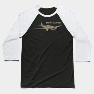 Bristol Beaufort British WW2 Airplane Baseball T-Shirt